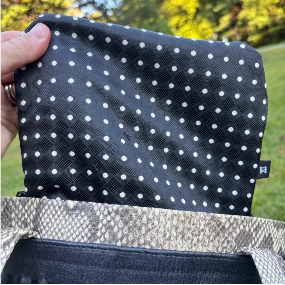 Furla Black and Snakeskin Tote Bag - Picture 9 of 15